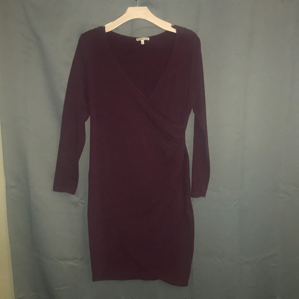 Charlotte Russe Maroon Wrap Dress